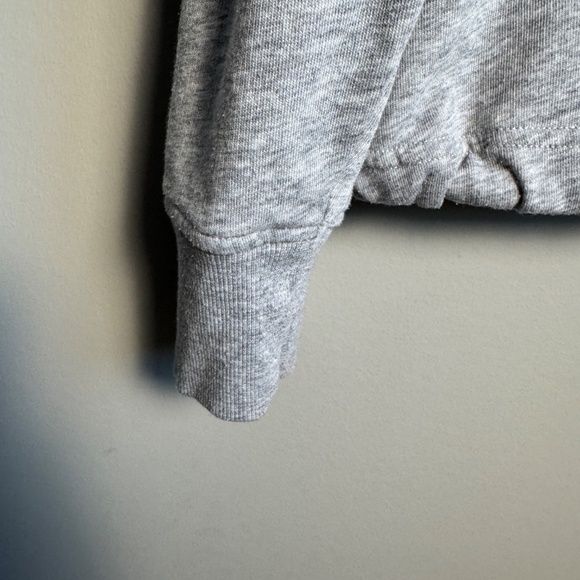 Old Navy Women's Long Sleeve Split Back Sweatshirt Tie Hem Gray Size Large - Picture 2 of 14